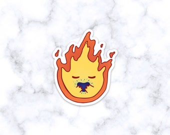 Calcifer Fire Demon Studio Ghibli Aúlla castillo móvil Magnet nevera