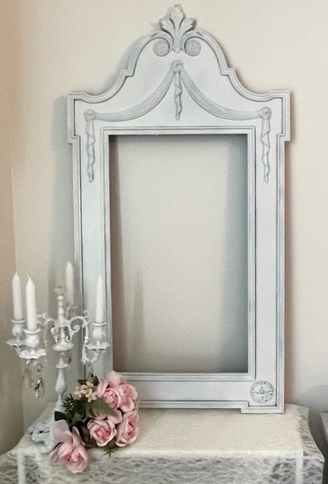 Extra Tall 39.5 White Vintage Syroco Frame Ornate French Style - Etsy