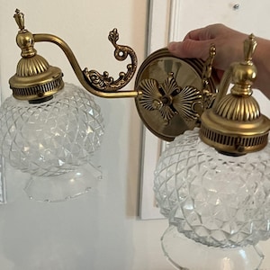 Art Nouveau Style Brass Sconce with Koi Fish Design, Reproduction image 5