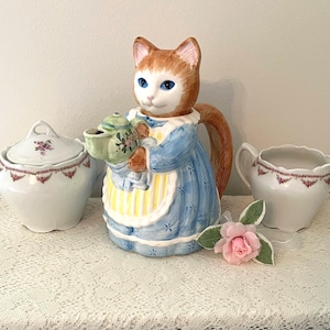 Avon Cat Teapot - Etsy
