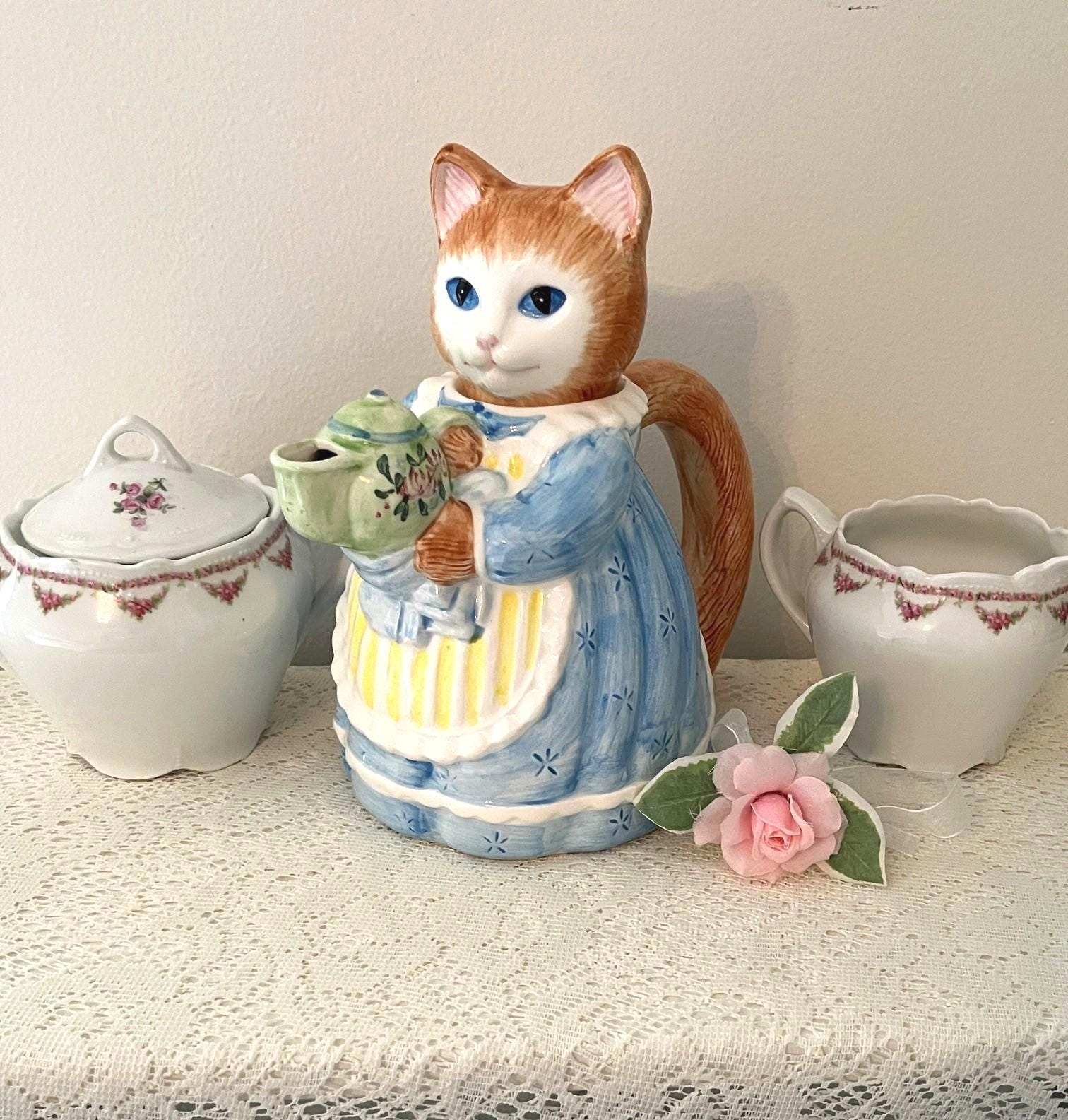 Avon Cat Teapot - Etsy
