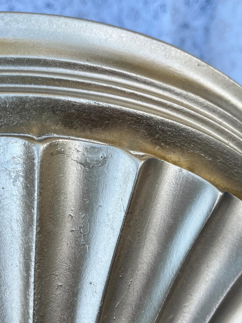 Pair of Extra Large Wall Shelves, Ornate Gold Shelves With Plate