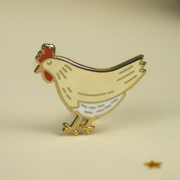 Boggis' Chicken Fantastic Mr Fox Enamel Pin - Roald Dahl Pin - Wes Anderson Pin - Fox Pin