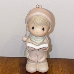 PROFITS FUND ADOPTION! :) Vintage Precious Moments Oh Come All Ye Faithful Figurine Ornament 1983 Christmas Holiday Collectible Enesco