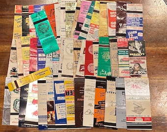 VINTAGE MATCHBOOK COVERS, lots of 5, 10, or 20 - scrapbooking, paper crafting, collectible
