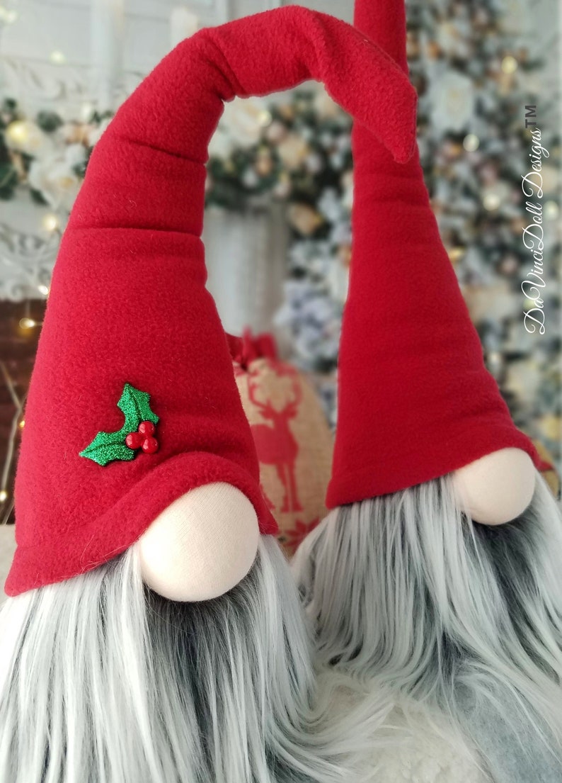 Christmas Elf Gnomes Santa shelf sitting Scandinavian Gnomes Etsy