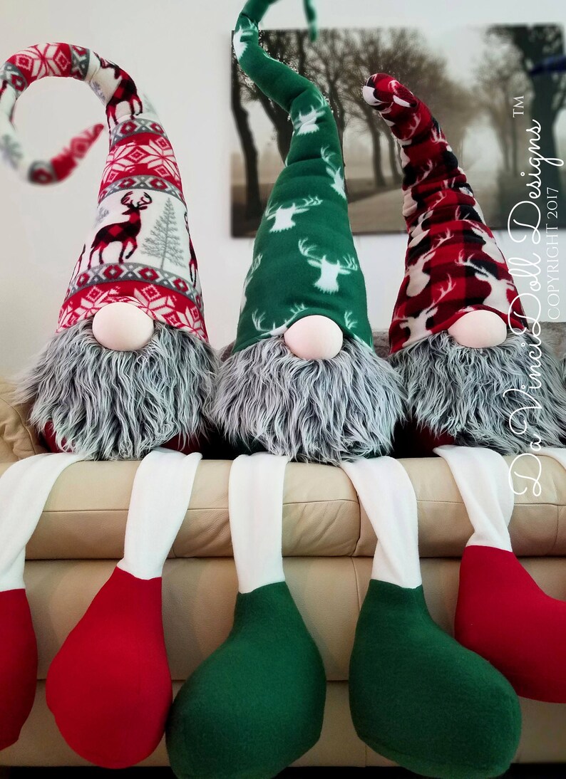 GIANT LIFESIZE Sitting Christmas Gnome Nordic Etsy