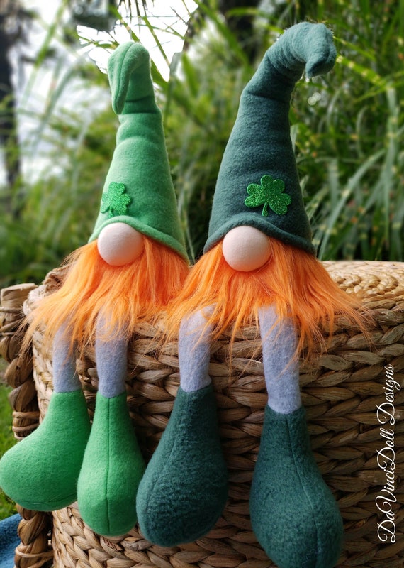St Patricks Day Gnome Sitting Nisse Tomte Etsy St Patricks Day Gnome Sitting Nisse Tomte Etsy