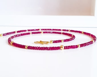 Ruby necklace ruby necklace ruby 750 gold gold chain