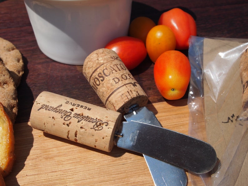 Wine Cork Appetizer Spreader Knives Set of 4, Three Packages/sets Etsy