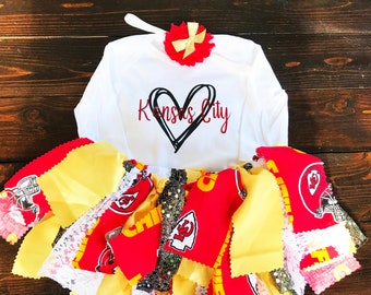 baby chiefs cheerleader outfit