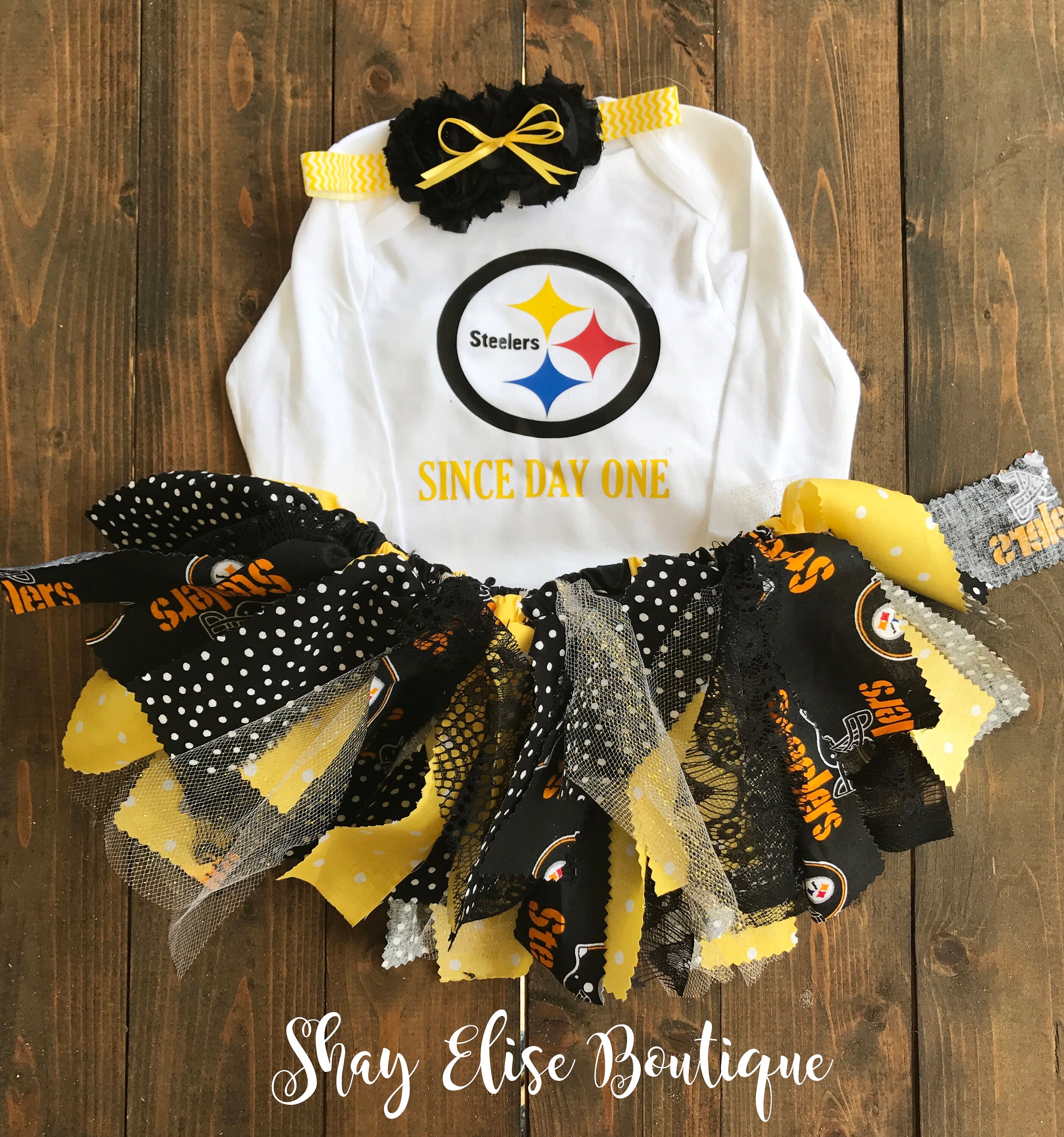 baby steelers cheerleader outfit