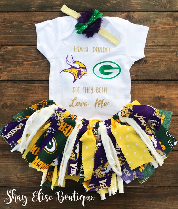 House Divided Vikings and Packers Tutu Set Etsy