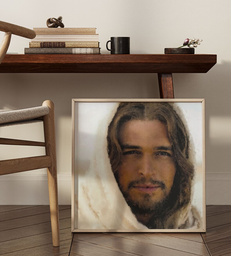 Jesus Christ Portrait Digital Print Etsy