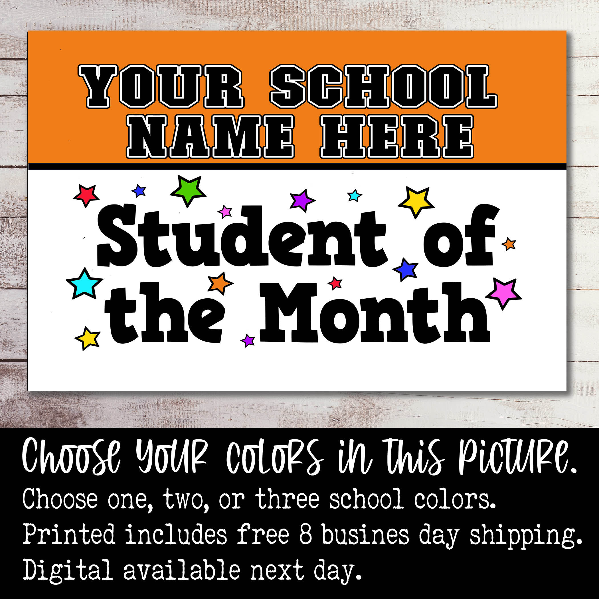 Student of the Month Yard Sign PTA PTO Student Rewards Etsy UK