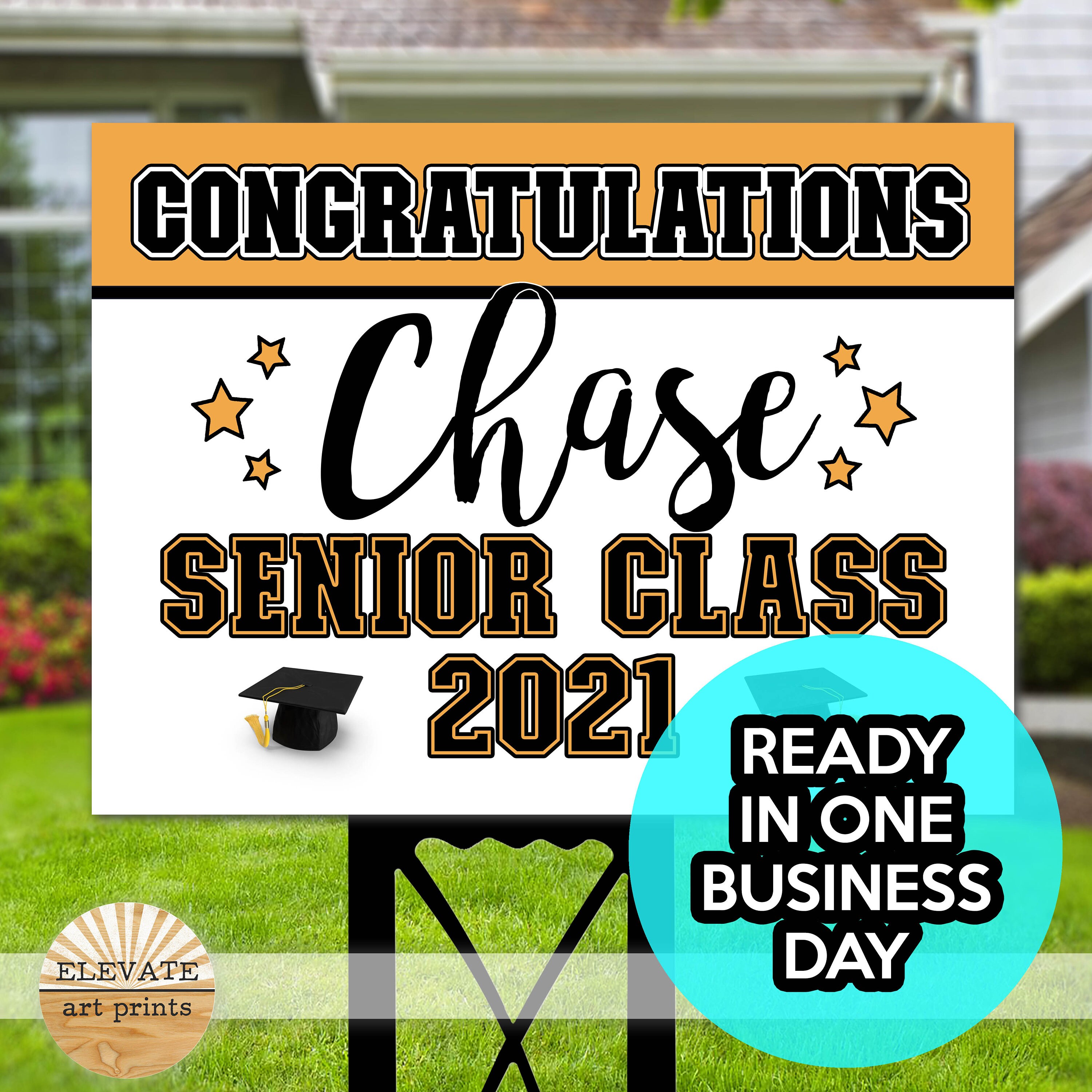Personalized Custom Graduation Yard Sign DIGITAL FILE Etsy