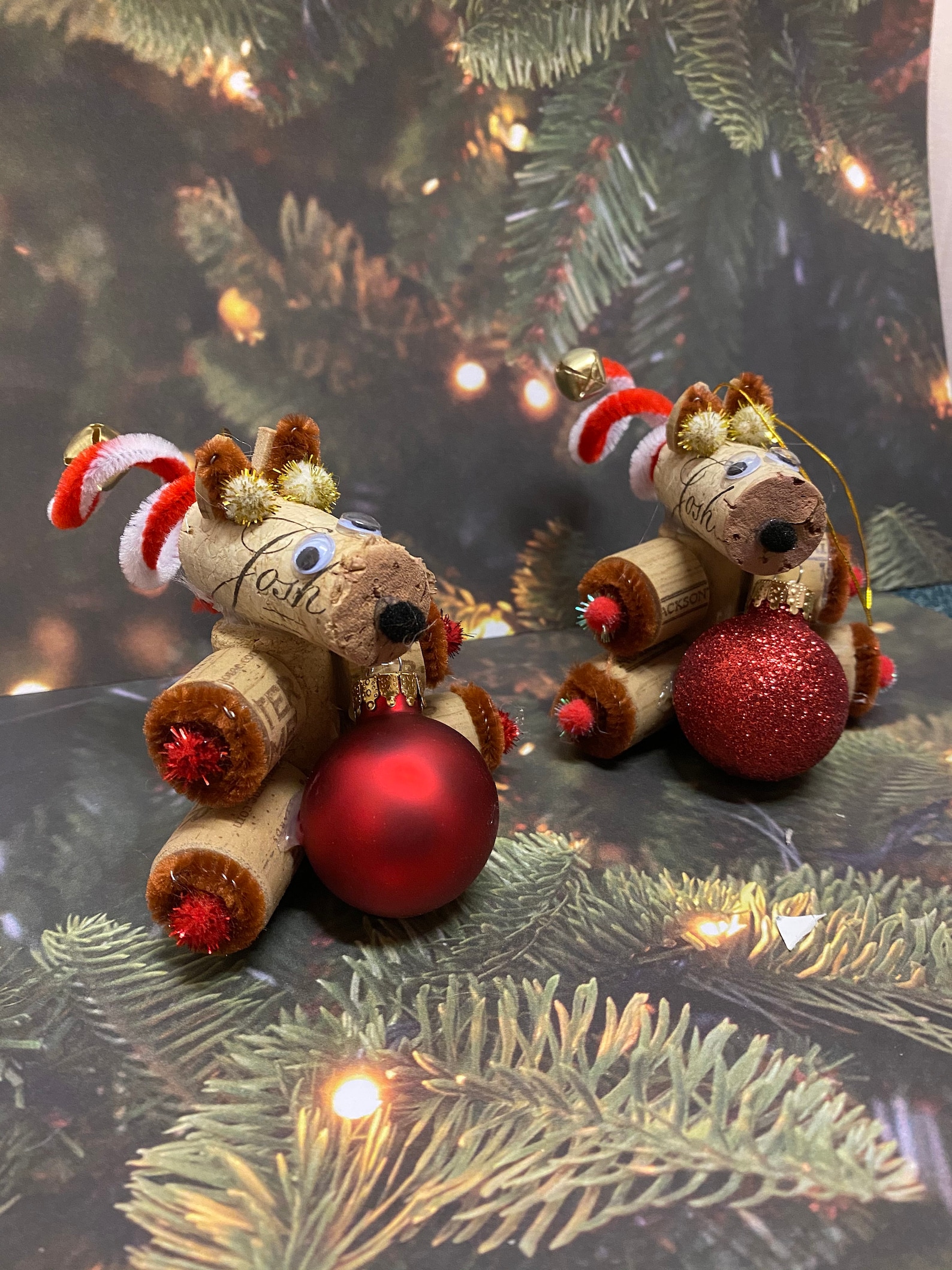 Wine Cork Reindeer Christmas Ornament - Etsy