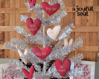 PATTERN - Tree of LOVE Heart ORNIES - "Quick Prims", Ornaments, Folkart Hearts, Instant Download