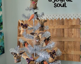 PATTERN - Bunnies and Carrots Ornies - Quick and Easy Primitives, Ornaments DIY, Easter Tree, Instant Download