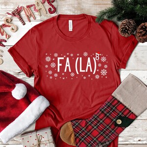 Christmas Match Teacher Fa La La 8 Funny Christmas Shirt Christmas Carol  Shirt Winter Holiday Shirt Holiday Season, Women Christmas Shirt
