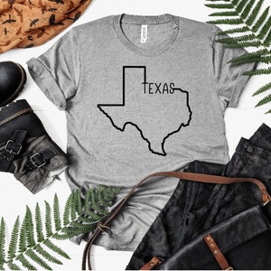 Texas Map State Shirt, Texas State Shirt,  Texas Map Shirt, Custom Texas Shirt UNISEX