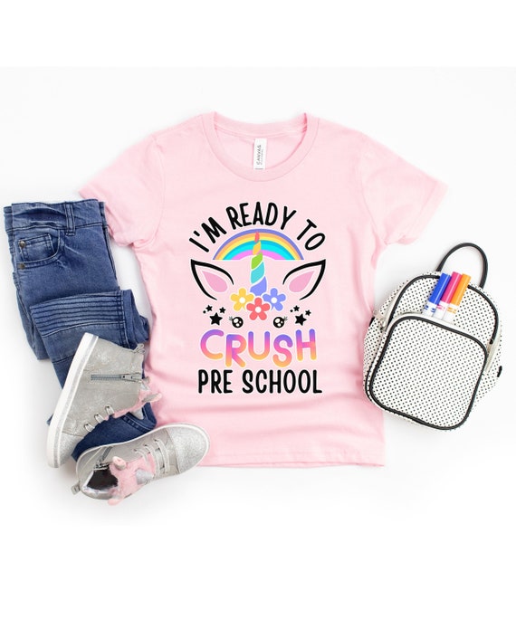 Preschool Unicorn Back To School Girls Preschool T-Shirt Preschool Unicorn Back To School Girls Preschool T-Shirt