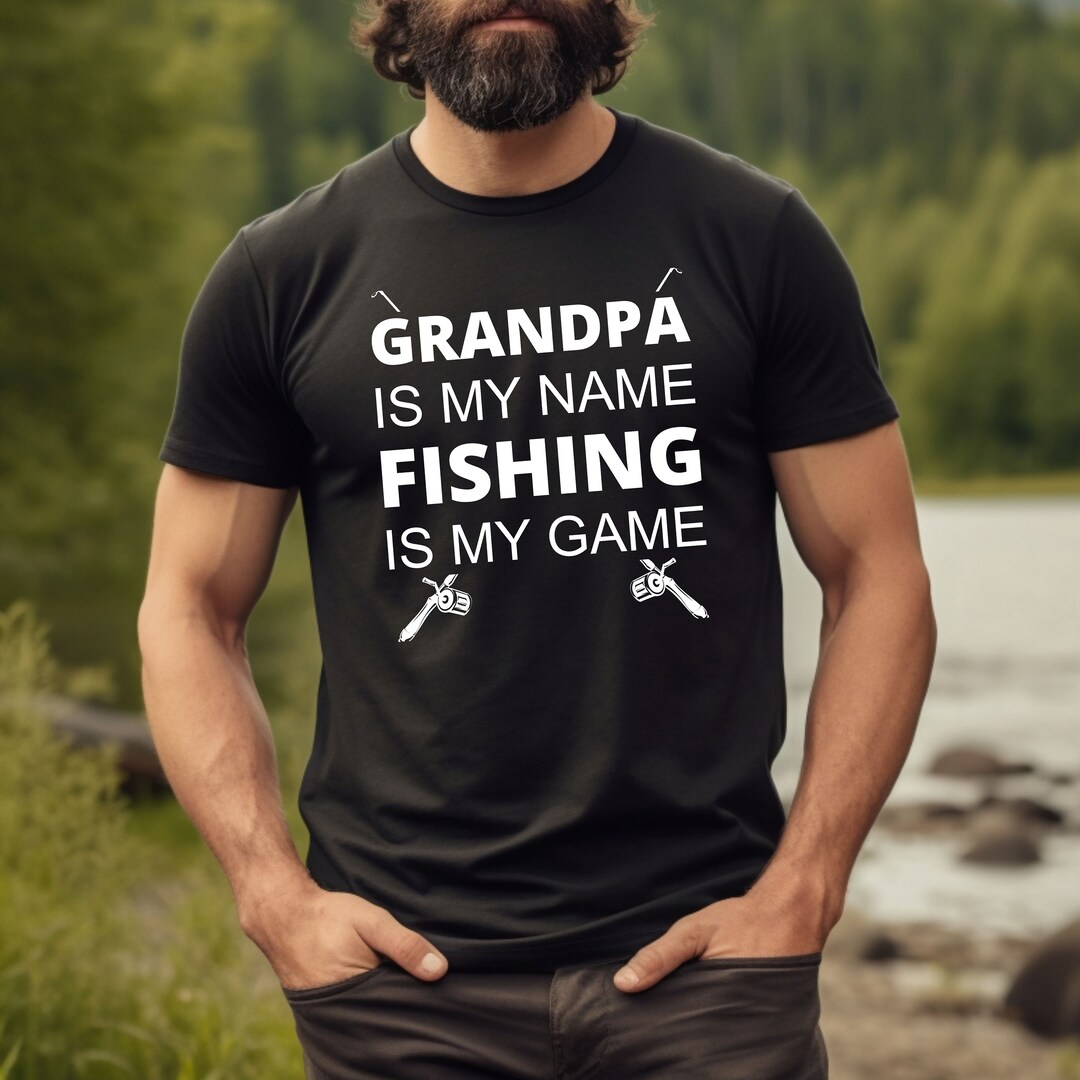 Poppy Is My Name Fishing Is My Game Grandpa T-Shirt main image 0