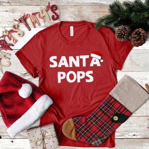 Santa Pops Christmas Shirt , Christmas Santa Shirt, Funny Christmas Shirt, Custom Shirt UNISEX