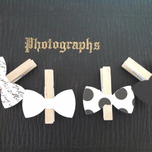Farfallino Molletta da bucato Decorazione per baby shower Non dire gioco per bambini Papillon Molletta da bucato Clip Compleanno Matrimonio Segnaposto Bevanda