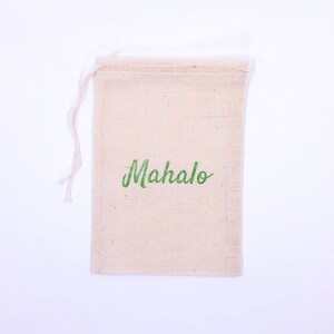 Mahalo Favor Bags Nautical Party Bag Beach Wedding Welcome Gift Bag Baby Shower Birthday Bachelorette Hawaiian Tropical Goodie Candy Treat image 4