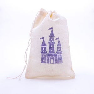 Castle Favor Bags Princess Party Bag Fairy Tale Baby Shower Gift Bag Birthday Candy Goodie Treat Jewelry Soap Bag Bachelorette Bridesmaid image 4