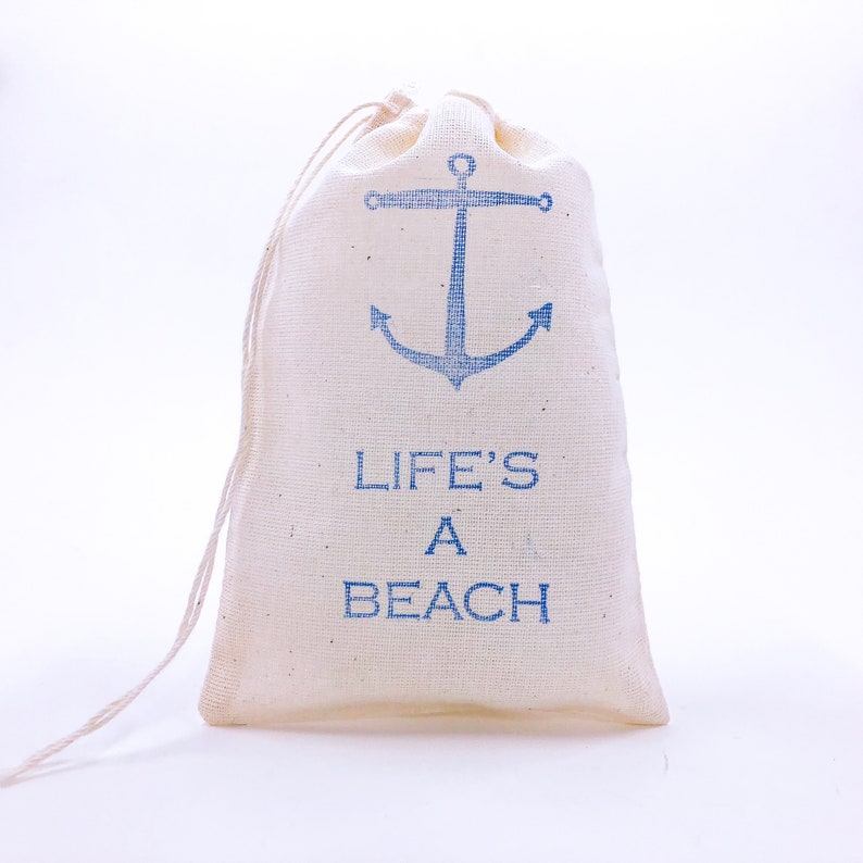 Nautical Favor Bags Beach Party Bags Wedding Goodie Etsy