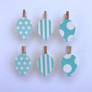 Blue Balloon Clothespins Baby Shower Decoration Birthday Party Clothes Pins Dont Say Baby Game Clips Girl Gender Reveal Diaper Cake