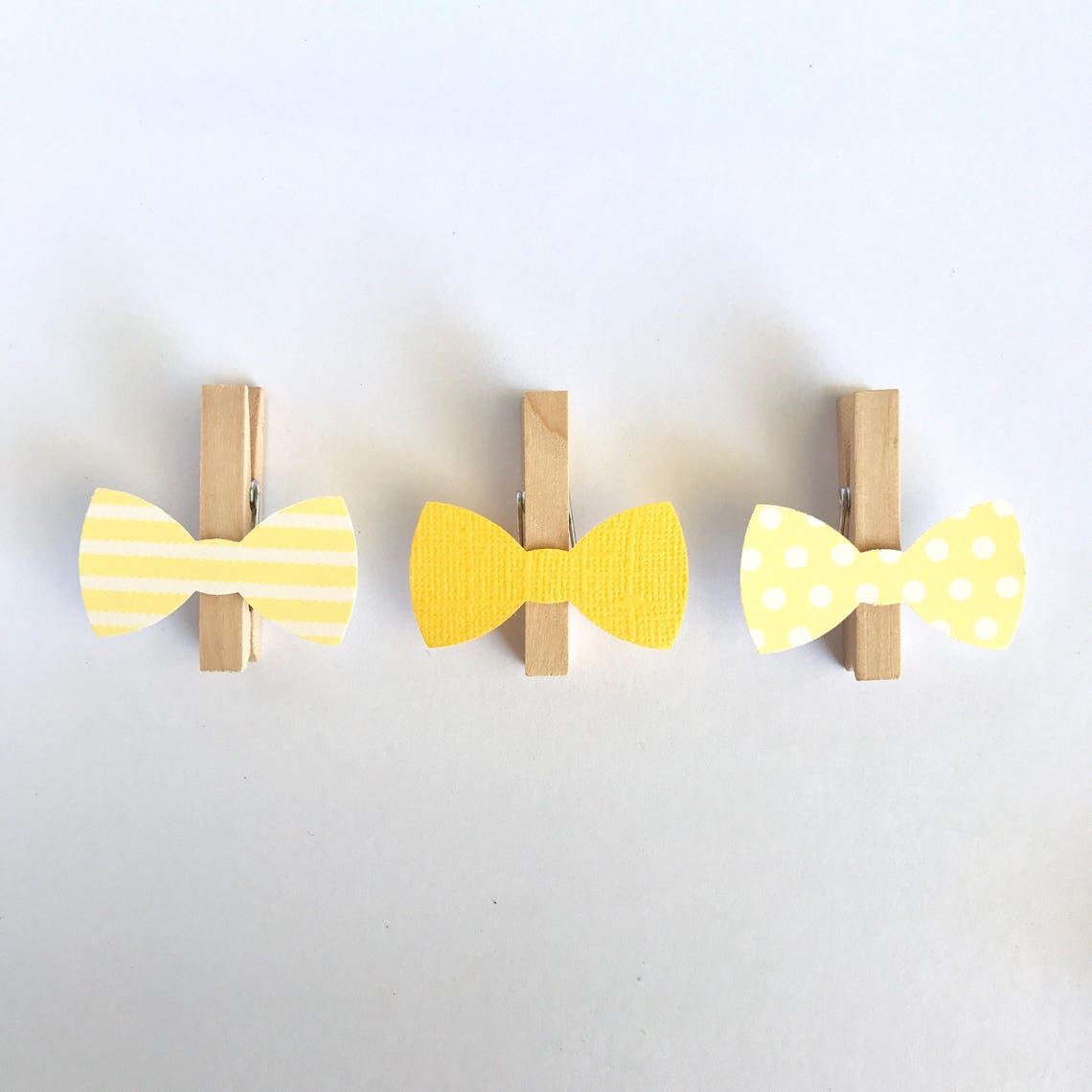 Don't Say Baby Clothespins Blue Baby Shower Decoration Bow Etsy