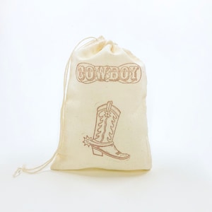 Sacchetti porta bomboniere da cowboy Borsa da festa occidentale Stivale Matrimonio rustico in campagna Benvenuto Ranch Compleanno Baby Shower Caramelle Dolcetto Borsa regalo Gioielli Sapone