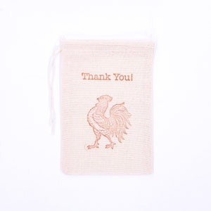 Rooster Favor Bags Wedding Welcome Party Bags Birthday Baby Shower Gift Bag Country Western Farm Candy Goodie Soap Gift Bag image 4