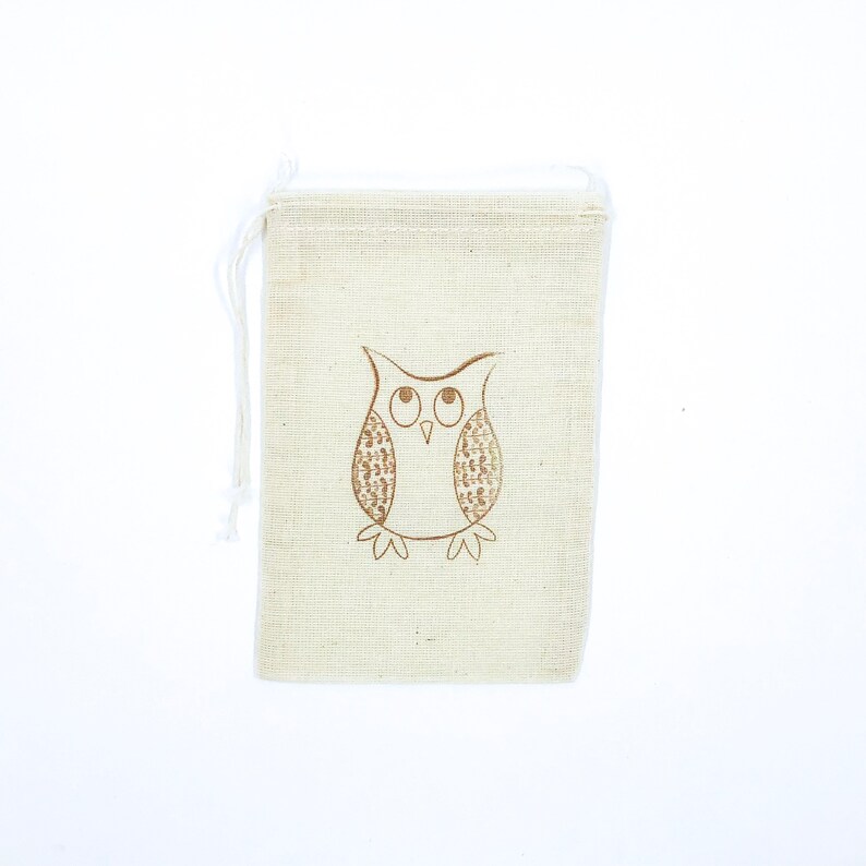 Owl Favor Bags Nature Party Bag Animal Baby Shower Gift Bag Etsy