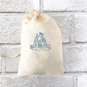 Sandcastle Favor Bags Nautical Party Bags Beach Goodie Candy Bags Hawaiian Bachelorette Wedding Welcome Birthday Baby Shower Muslin Soap