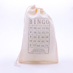 Bingo Favor Bags Game Party Bag Wedding Welcome Birthday Party - Etsy