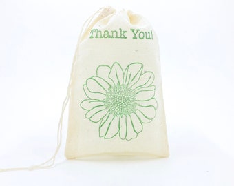 Sunflower Favor Bags Flower Party Bag Baby Shower Gift Bag Wedding Welcome Bridal Bachelorette Thank You Petal Toss Goodie Candy Treat