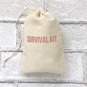 Survival Kit Bags | Bachelorette Favor Bags Wedding Welcome Party Bag Holiday Recovery Hangover Gift Bag Groomsmen Bachelor Goodie