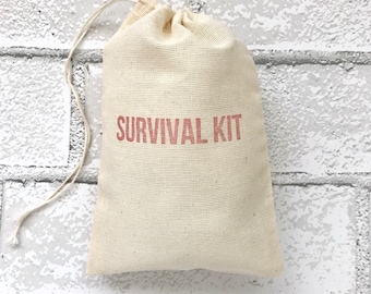 Survival Kit Bags | Bachelorette Favor Bags Wedding Welcome Party Bag Holiday Recovery Hangover Gift Bag Groomsmen Bachelor Goodie