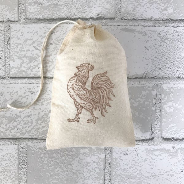 Rooster Favor Bags Party Bag Thanksgiving Gift Bags Wedding Welcome Candy Goodie Bags Baby Shower Jewelry Soap