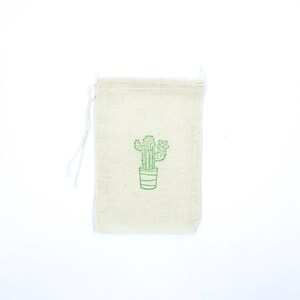 Cactus Favor Bags Bachelorette Party Bags Wedding Welcome Baby Shower Succulent Candy Goodie Gift Bag Birthday Muslin Cloth Bag image 6