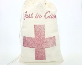Por si acaso Cross Favor Bags / Kit de resaca Bolsas de despedida de soltera Kit de supervivencia navideña Bolsa de regalos Regalo de recuperación de bienvenida de boda