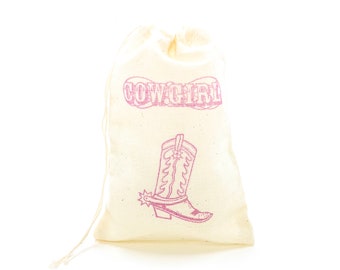 Cowgirl Favor Taschen Western Party Taschen Bachelorette Geschenk Taschen Boot Goodie Bags Hochzeit Willkommen Geburtstag Baby Shower Tuch Schmuck Seife nash