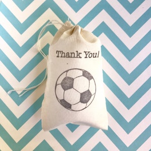Soccer Favor Bags Sports Party Bag Boy Baby Shower Gift Bag Birthday Theme Groomsmen Gift for Him Candy Goodies Muslin Cloth Bag