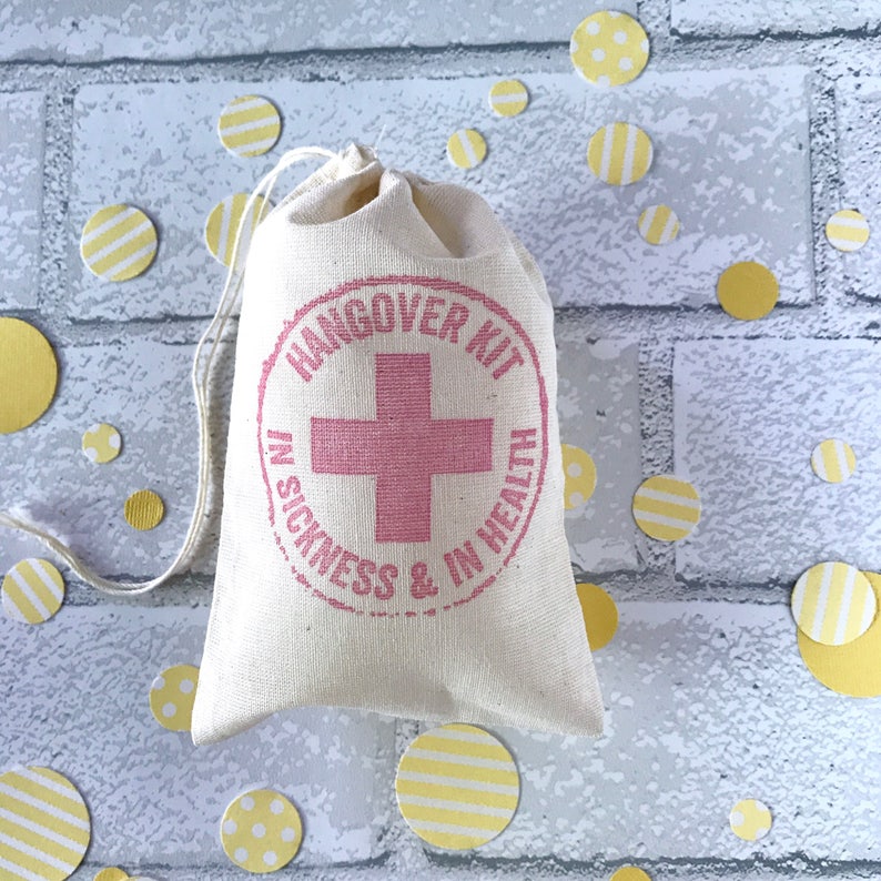Hangover Kit Bags Bachelorette Party Favor Bags Etsy