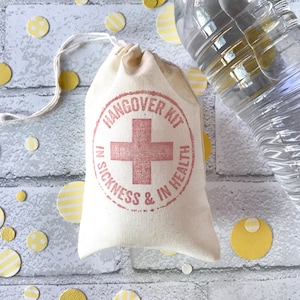 Hangover kit bags, bachelorette party favor bags image 5