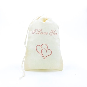 Liefde Harten Gunst Tas Valentijnsdag Cadeau Tas Mousseline Doek Zak XOXO Be Mine Partij Gunst Dank U Sieraden Zeep tas